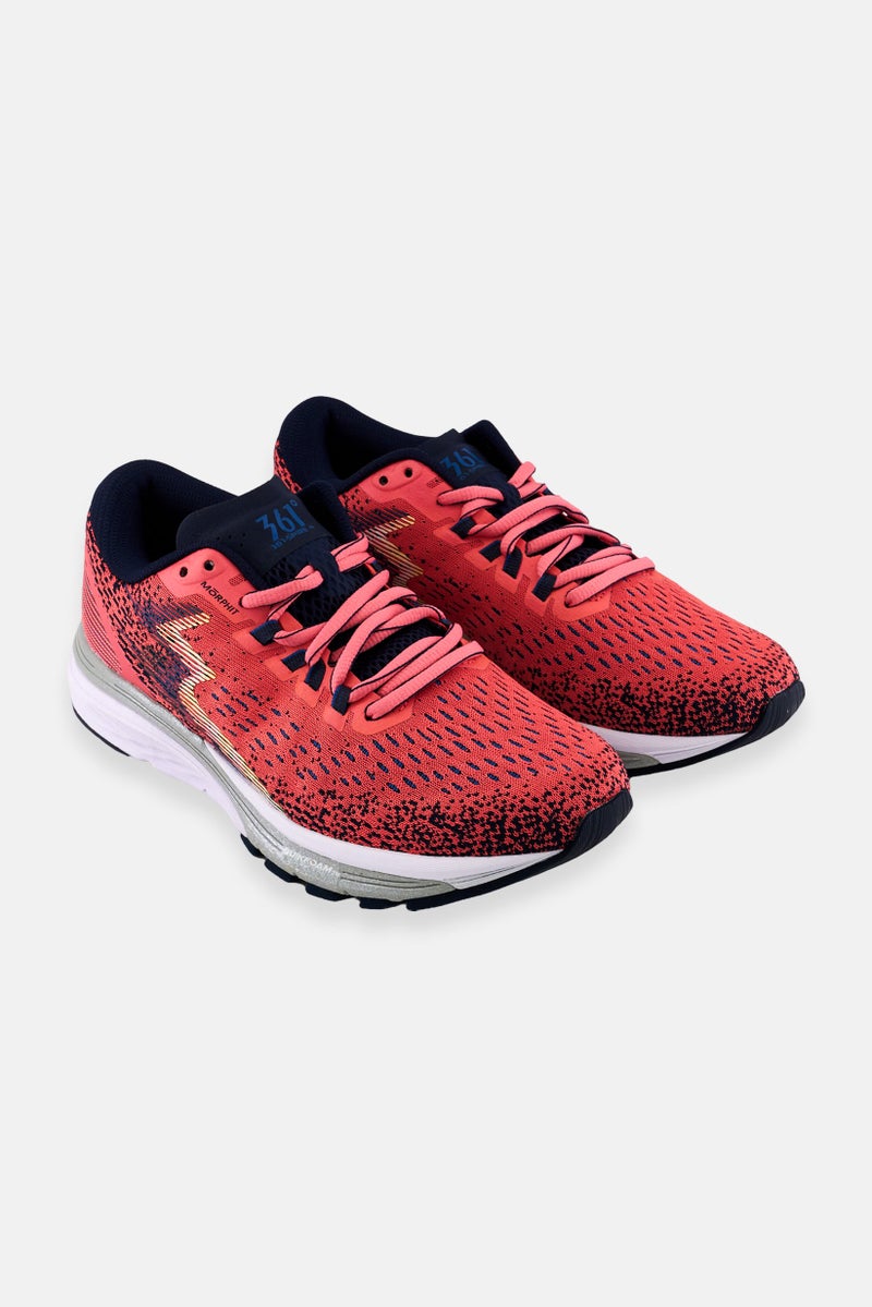 361 Degrees Women Spire Lace Up Running Shoes, Pink - Image 1