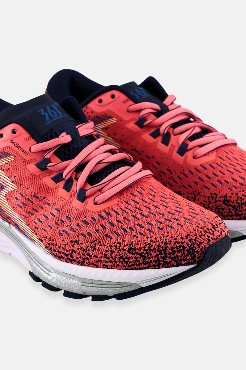 361 Degrees Women Spire Lace Up Running Shoes, Pink - Image 3