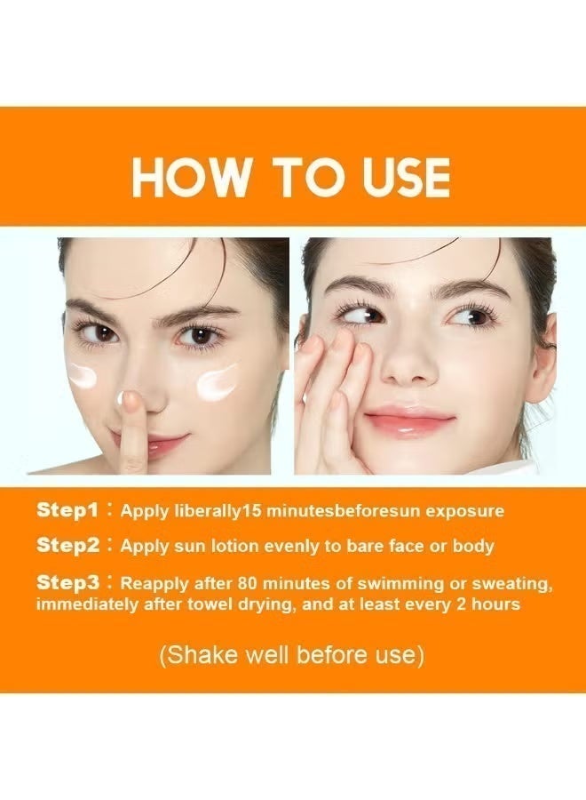 لينماي كريم واقي من الشمس بعامل حماية 60+ - يرطب ويغذي البشرة الجافة، ويحميها من حروق الشمس والبقع الداكنة، ويقلل من الخطوط الدقيقة والتجاعيد - خفيف الوزن وغير دهني 60 مل - Image 4