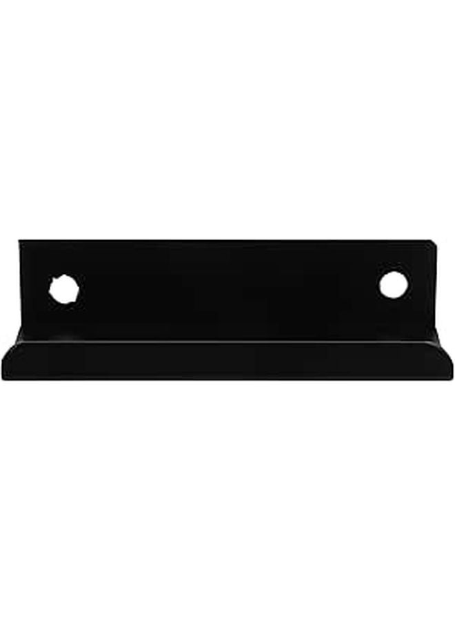 Black Matte Aluminum Alloy Hidden Finger Pull Cabinet Handle 80mm for Drawer Door Kitchen Wardrobe - Image 1