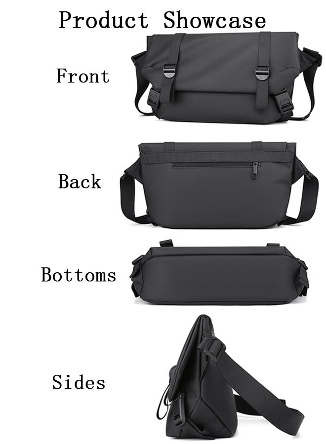 Large Capacity Carry-on Luggage Bag for 9.7-inch Electronics with Water Resistant for Short Trips, Black - Image 4