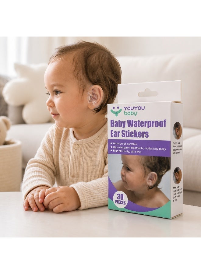 YouYou Waterproof Ear Protection Patches for Kids – 30 Pieces – Ultra-Thin & Flexible Design – For Bathing and Swimming - Image 3