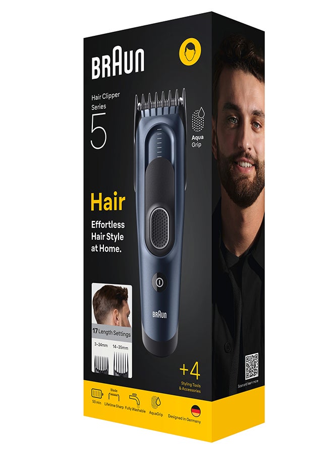 BRAUN Series 5 Hair Clipper - HC5550 blue - Image 2