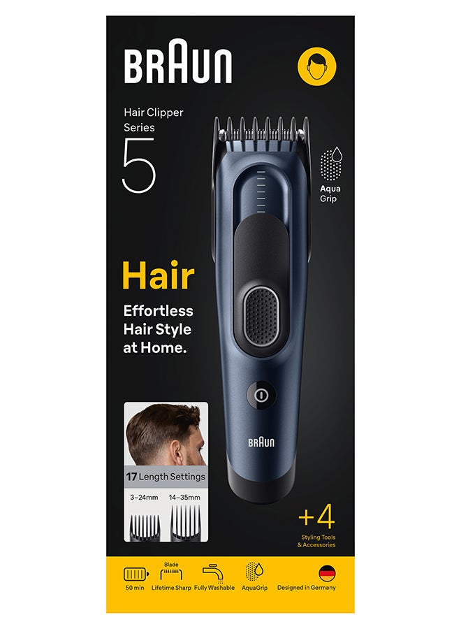 BRAUN Series 5 Hair Clipper - HC5550 blue - Image 1