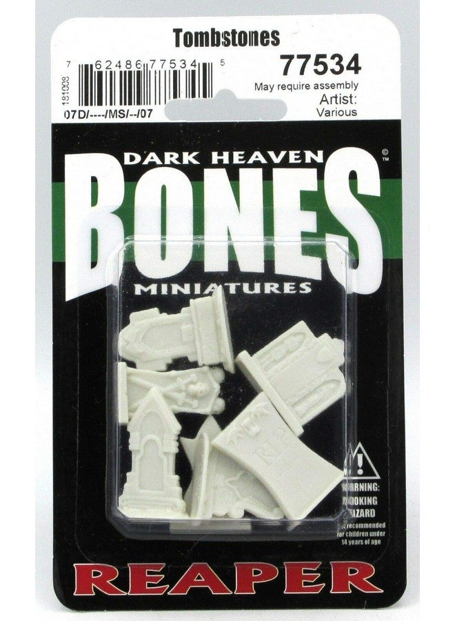 Reaper Miniatures Tombstones Miniature 25mm Heroic Scale Dark Heaven Bones - Image 1