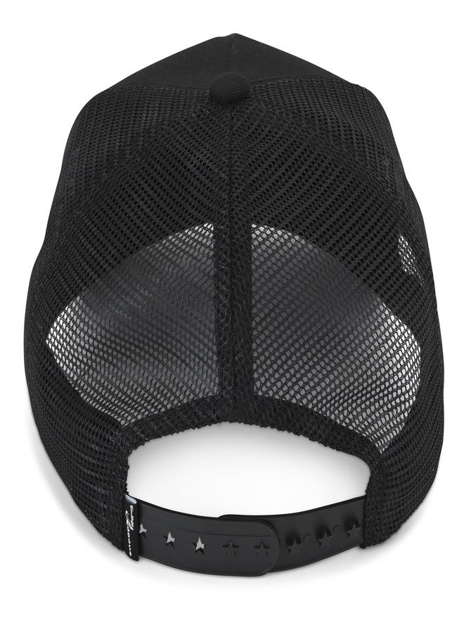 VINTAGE HAVANA Trucker Hats Women | Mesh Adjustable Snapback Hat | Men & Women Cute Trendy Fashion Baseball Cap One Size Black/Pearl - Image 5