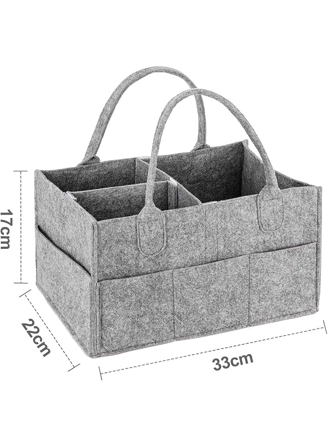 erorex Baby Diaper Caddy Organizer Portable Large Diaper Caddy Tote Car Travel Bag  - Image 3