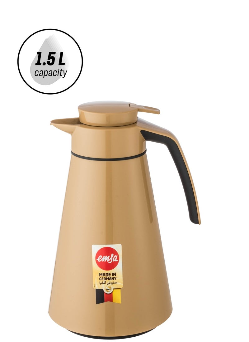 German amza Thermos 1.5 liter capacity brown and black color - pzsku/Z49545DA73CFE53C026DCZ/45/1742834419/e6f48fe4-4e7b-417e-bfd0-67e552ec7306