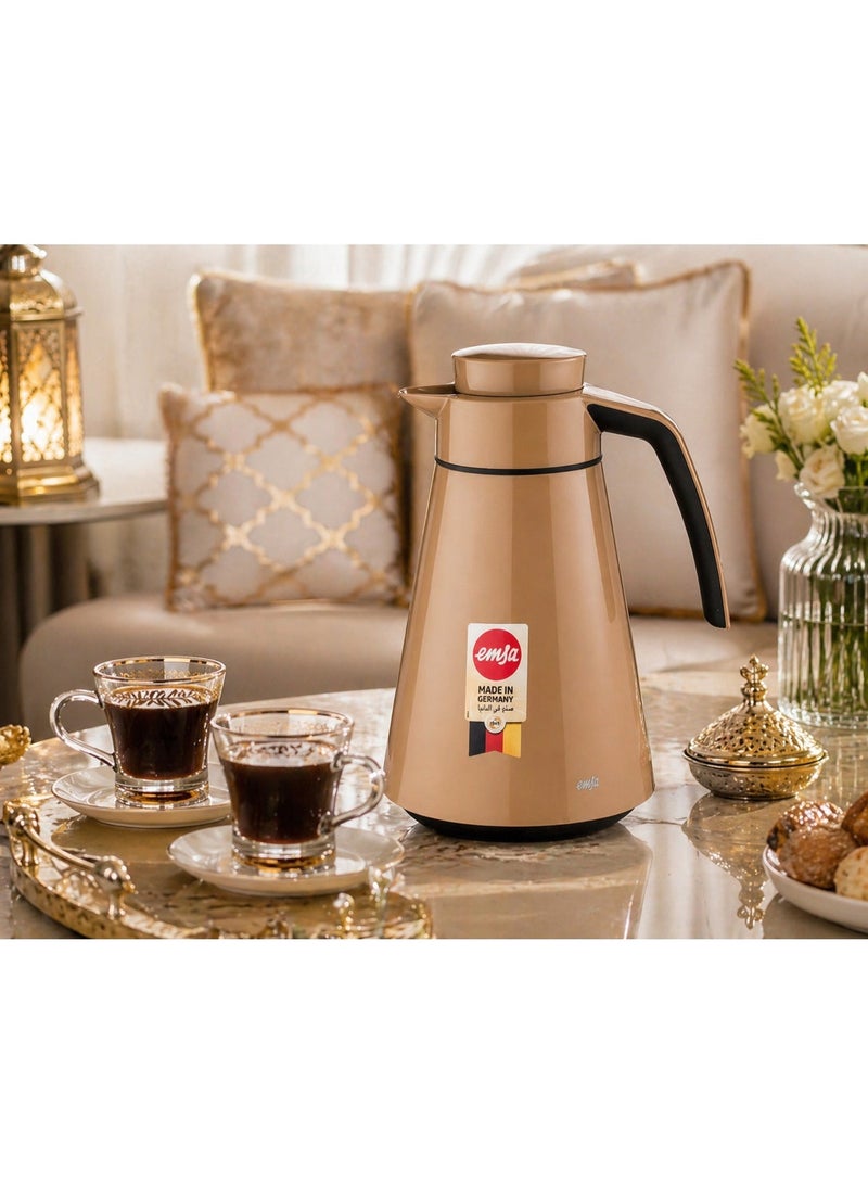 إمزا ترمس إمزا الألماني 1.5 لتر ☕✨ | تصميم أنيق بني × أسود يحافظ على الحرارة بأعلى جودة 🇩🇪 - Image 1