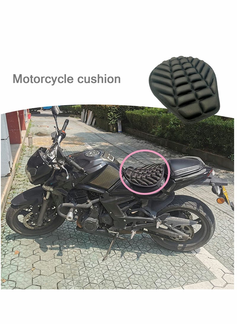 SYOSI Motorcycle Gel Seat Pad, Motorcycle Seat Cushion, Pressure Relief Seat Pad Protector for Cruiser Touring Saddles  - Image 2