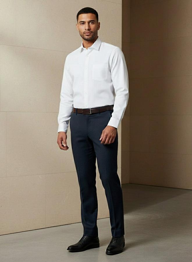 Splash FAV Men Regular Fit Self Texture Dobby Collar Shirt - Image 4