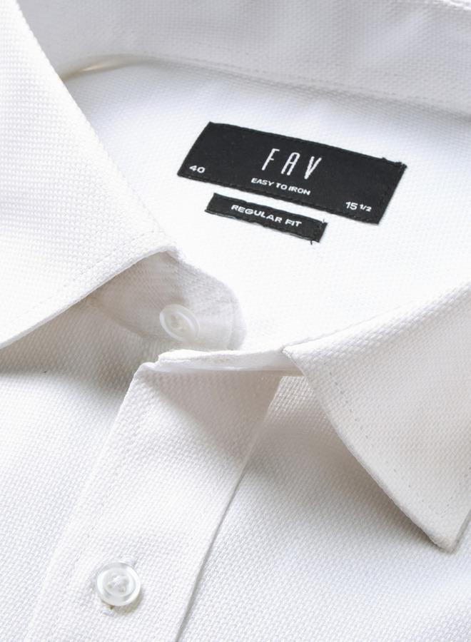 Splash FAV Men Regular Fit Self Texture Dobby Collar Shirt - Image 2