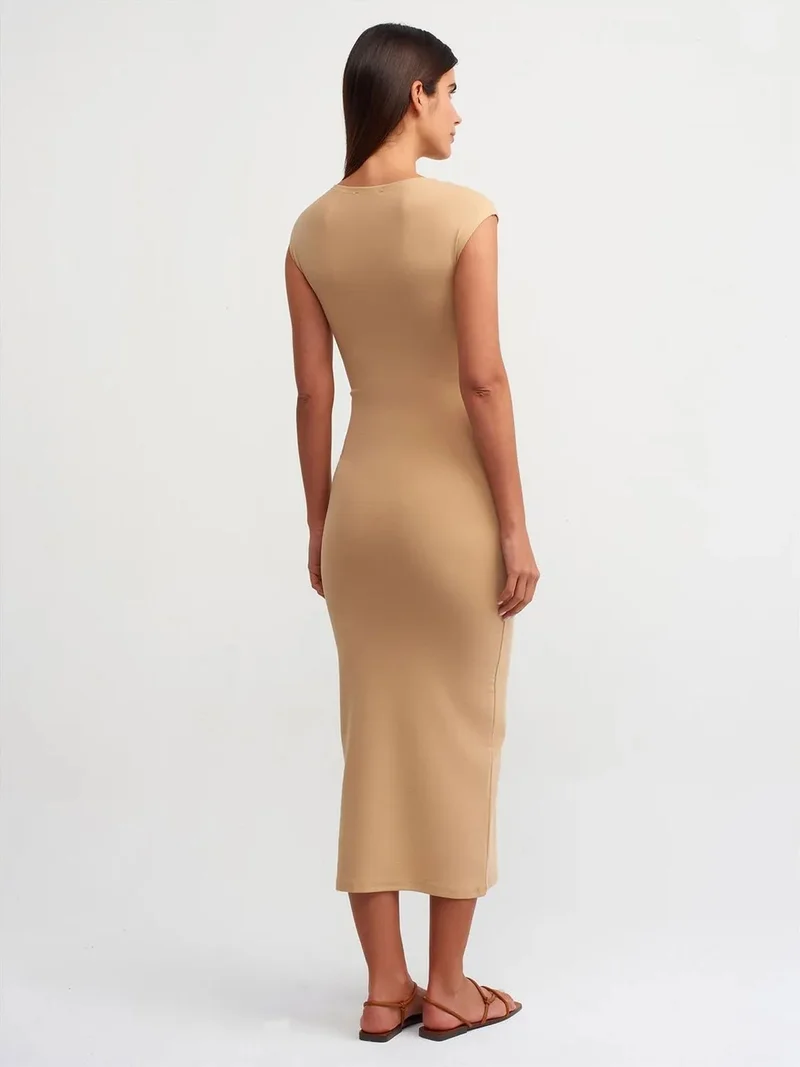 ديلفين DILVIN Bodycon Midi Dress