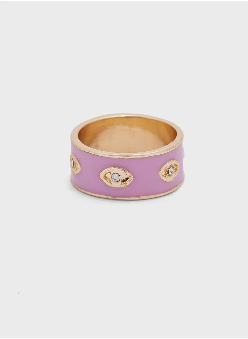 Ginger Evil Eye Ring