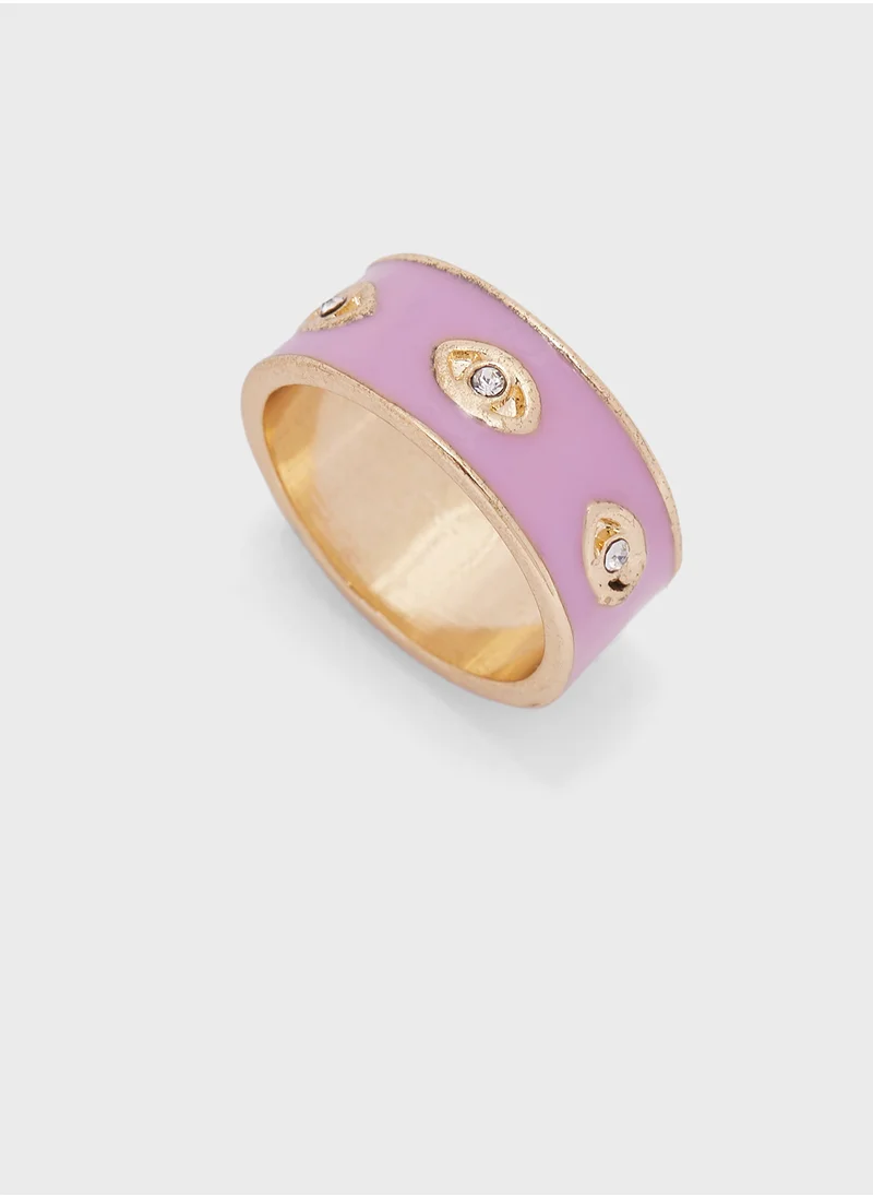 Ginger Evil Eye Ring