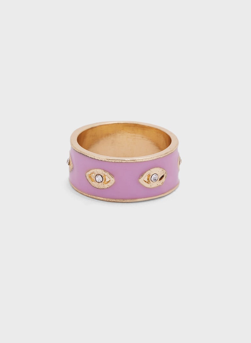 Ginger Evil Eye Ring  - Image 3
