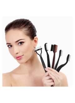 SYOSI 5 Pieces Folding Eyebrow Comb Stainless Steel Grooming Brush and Eyelash Separator Mascara Applicator Eyebrow and Eyelash Brush  - Image 5