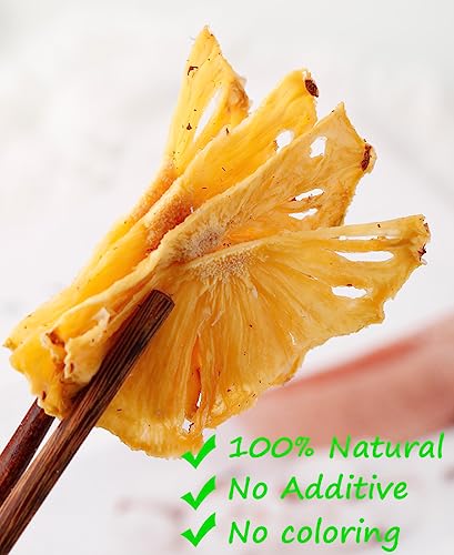 ULTHMOK Premium Dried Pineapple 5 Oz/142g,Dehydrated Pineapple Slices,100% Natural,No Sugar Added & No Additives. - Image 2