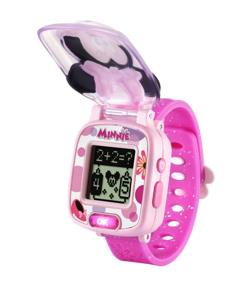 Vtech - Disney Junior Minnie - Minnie Mouse Pink | Learning Watch Small | wristwatch for kids features eight digital clock faces, time tools, and four games | ideal 3 to 6 years + - Image 5