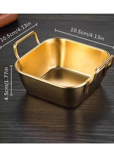 Golden sauce organizer for serving Multi-use Rust-proof Used for ketchup, pickles and potatoes