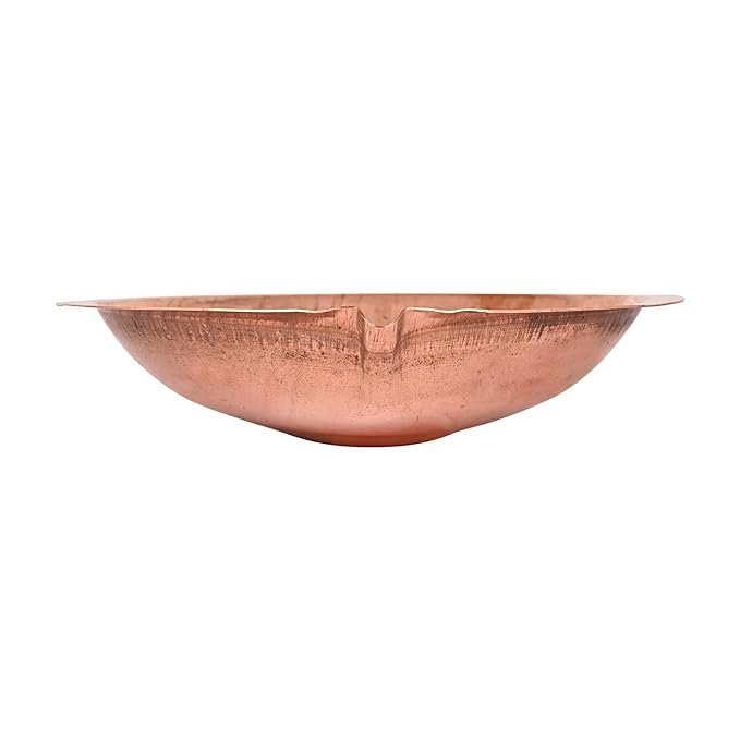 ROLIMOLI Copper Akhand Diya Size 1 25 Gm High Quality Oil Lamp for Daily Puja Other Religious Rituals Home Office Temples Festive Gifts Copper Diya for Home Decor 2cm H x 8cm L - Image 3