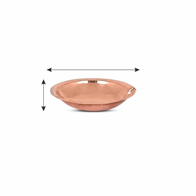 ROLIMOLI Copper Akhand Diya Size 1 25 Gm High Quality Oil Lamp for Daily Puja Other Religious Rituals Home Office Temples Festive Gifts Copper Diya for Home Decor 2cm H x 8cm L - Image 5