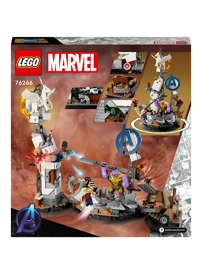 LEGO Marvel Endgame Final Battle 76266 Building Toy Set; Avengers Build-And-Display Model; Includes Captain Marvel, Thanos, Okoye, Valkyrie, Shuri And Wanda Maximoff Characters; Gift For Kids Aged 10+ (794 Pieces)