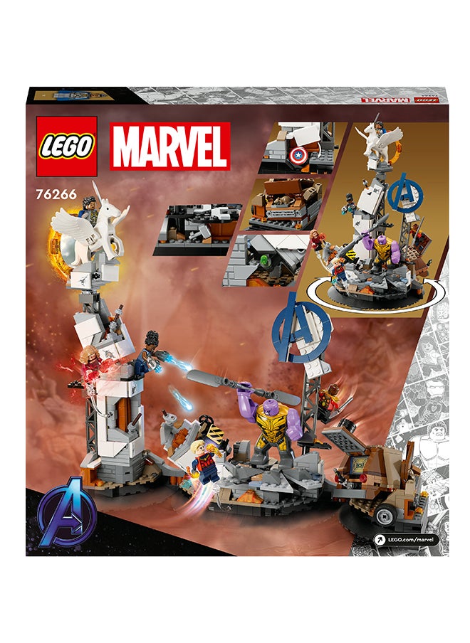 Marvel Endgame Final Battle 76266 Building Toy Set; Avengers Build-And-Display Model; Includes Captain Marvel, Thanos, Okoye, Valkyrie, Shuri And Wanda Maximoff Characters; Gift For Kids Aged 10+ (794 Pieces)