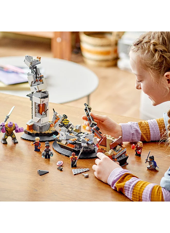 LEGO Marvel Endgame Final Battle 76266 Building Toy Set; Avengers Build-And-Display Model; Includes Captain Marvel, Thanos, Okoye, Valkyrie, Shuri And Wanda Maximoff Characters; Gift For Kids Aged 10+ (794 Pieces)
