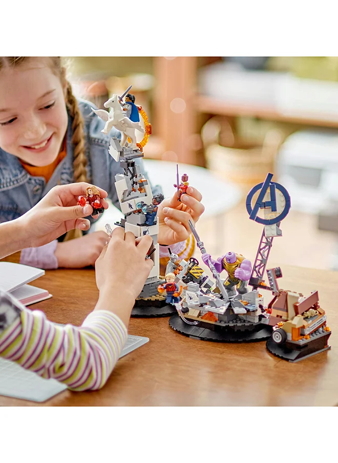 LEGO Marvel Endgame Final Battle 76266 Building Toy Set; Avengers Build-And-Display Model; Includes Captain Marvel, Thanos, Okoye, Valkyrie, Shuri And Wanda Maximoff Characters; Gift For Kids Aged 10+ (794 Pieces)
