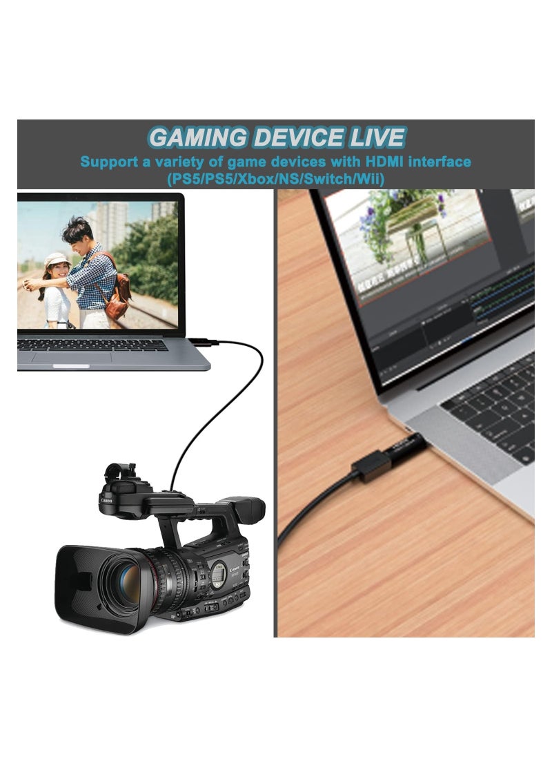 SYOSI - 4K HDMI إلى USB 3.0 بطاقة التقاط الفيديو جهاز التقاط الفيديو 1080P 60FPS Cam Link Card Game Capture Card محول شاشة تسجيل جهاز التقاط الفيديو لبث مؤتمرات الفيديو - Image 1