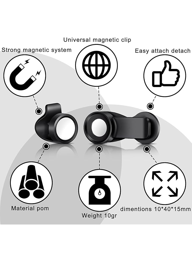 Excefore Water Tube Clip 3PCS Magnetic Hydration Hose Clip Bladder Clip Backpack Clips Tactical Backpack Accessories for Source Hydration Packs Water Bladders Holding Drinking Valve Tube in Place - Image 2