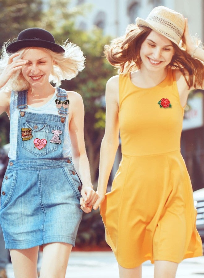 Inbagi 20 Pcs Enamel Pins Bulk Flowers Inspirational Lapel Brooch Pin Women Power Feminism Lapel Pin for Backpacks,clothing, Jackets, Hats, Kids, Girls - Image 4