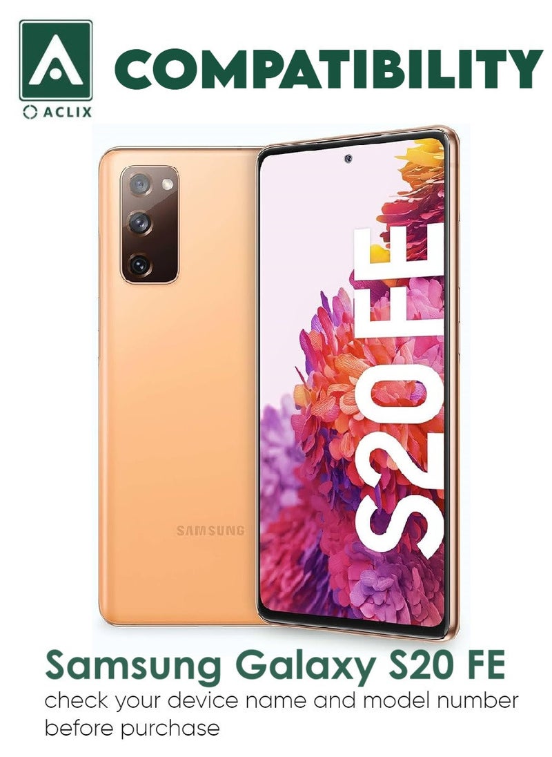 أكاليكس قطعتين، حماية شاشة، لهاتف سامسونج جالاكسي S20 FE، جودة ممتازة. - Image 3