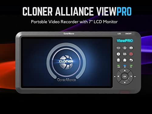 ClonerAlliance ViewPro, Portable 1080p@60fps HDMI Video Recorder and Playback with 7" LCD, AV/VGA/YPbPr Inputs. Schedule Recording. No TV is Required. - Image 2