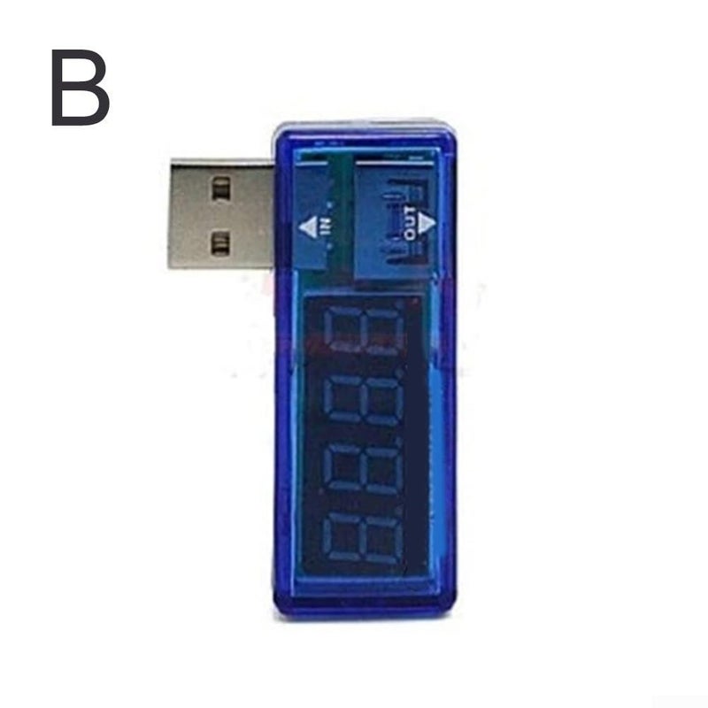 USB Power Analyzer Voltage Current Tester Digital Voltmeter Ammeter Blue White - Image 3
