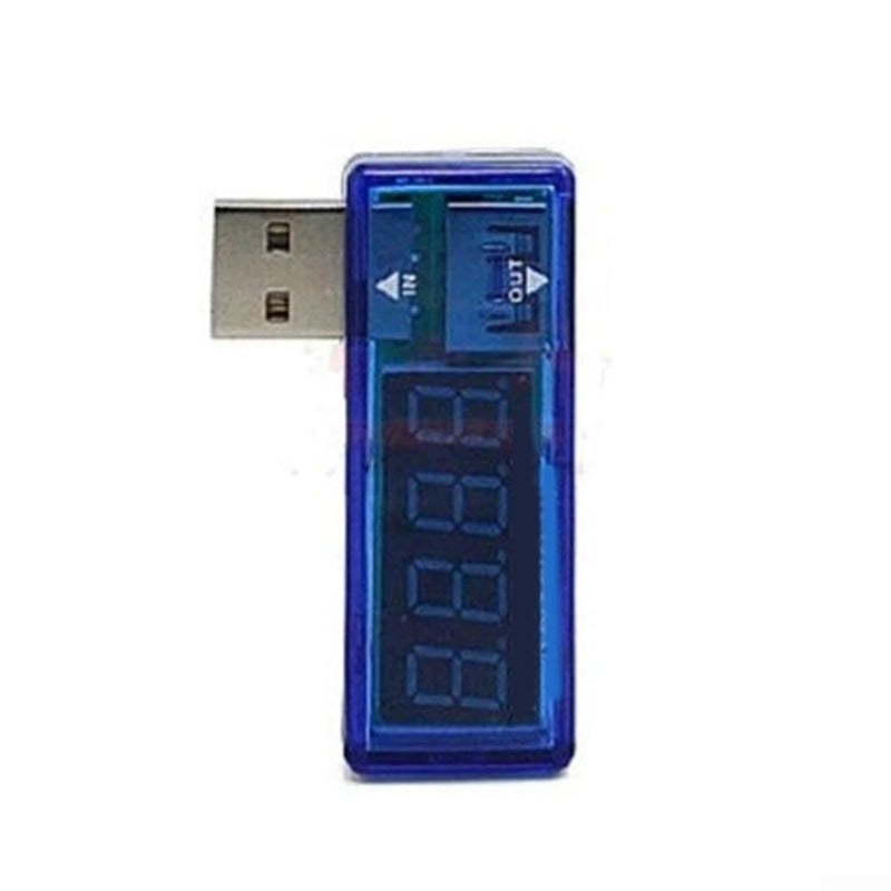 USB Power Analyzer Voltage Current Tester Digital Voltmeter Ammeter Blue White - Image 2