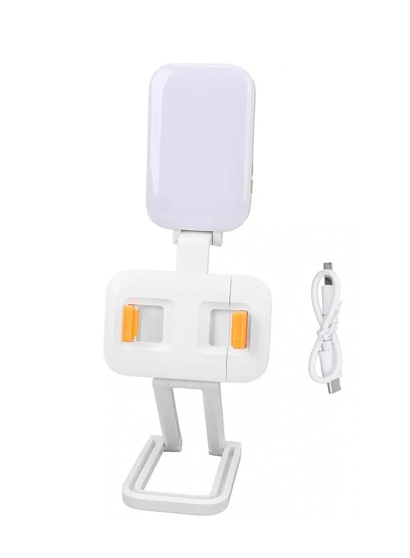 D2 Pro LED Live Streaming Light 2700-6500K - 1000mAh Rechargeable, RGB Video Camera Light with Stand  - Image 1