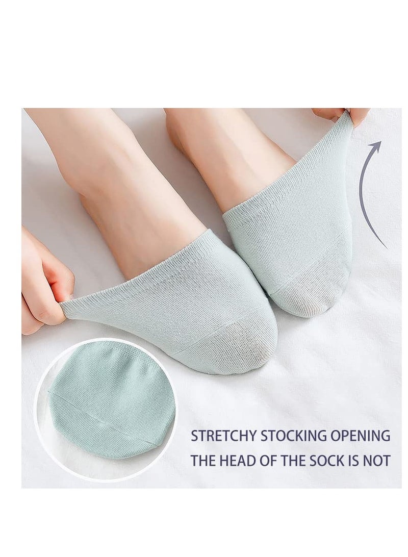 Barakah 6 Pairs Toe Topper Socks Women Invisible Socks Toe Cover Liner Half Socks Seamless Non-Slip Toe Half Socks - Image 5