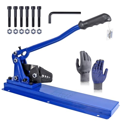SPENDINS 24 Inch Bench Swaging Cutting Tool, Wire Rope Crimping Tool for 1/16" 3/32" 1/8" 5/32" 3/16" Wires, 2-in-1 Crimper and Cutter, Swager Crimper for Copper Aluminum Oval Sleeve and Stop Sleeve - Image 1