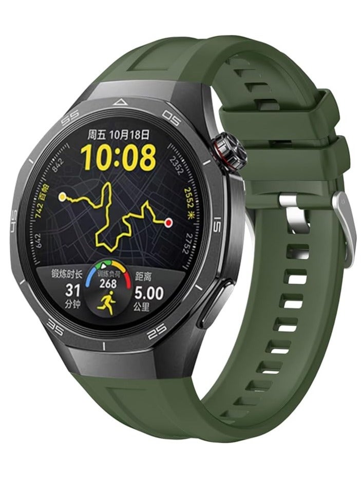 Silicone Straps Compatible with Huawei GT 5 Pro 46 mm / GT5 46 mm / GT4 46mm Sports Wristbands Replacement Waterproof Silicone Strap - Image 2