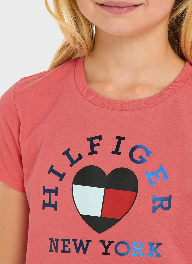 TOMMY HILFIGER Youth Logo T-Shirt
