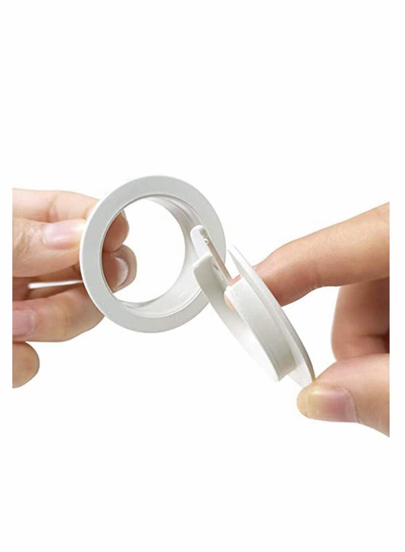 6 Pack 138 Inch White Desk Grommets Cable Management Hole Covers for Office and Home PC Desks - Image 2