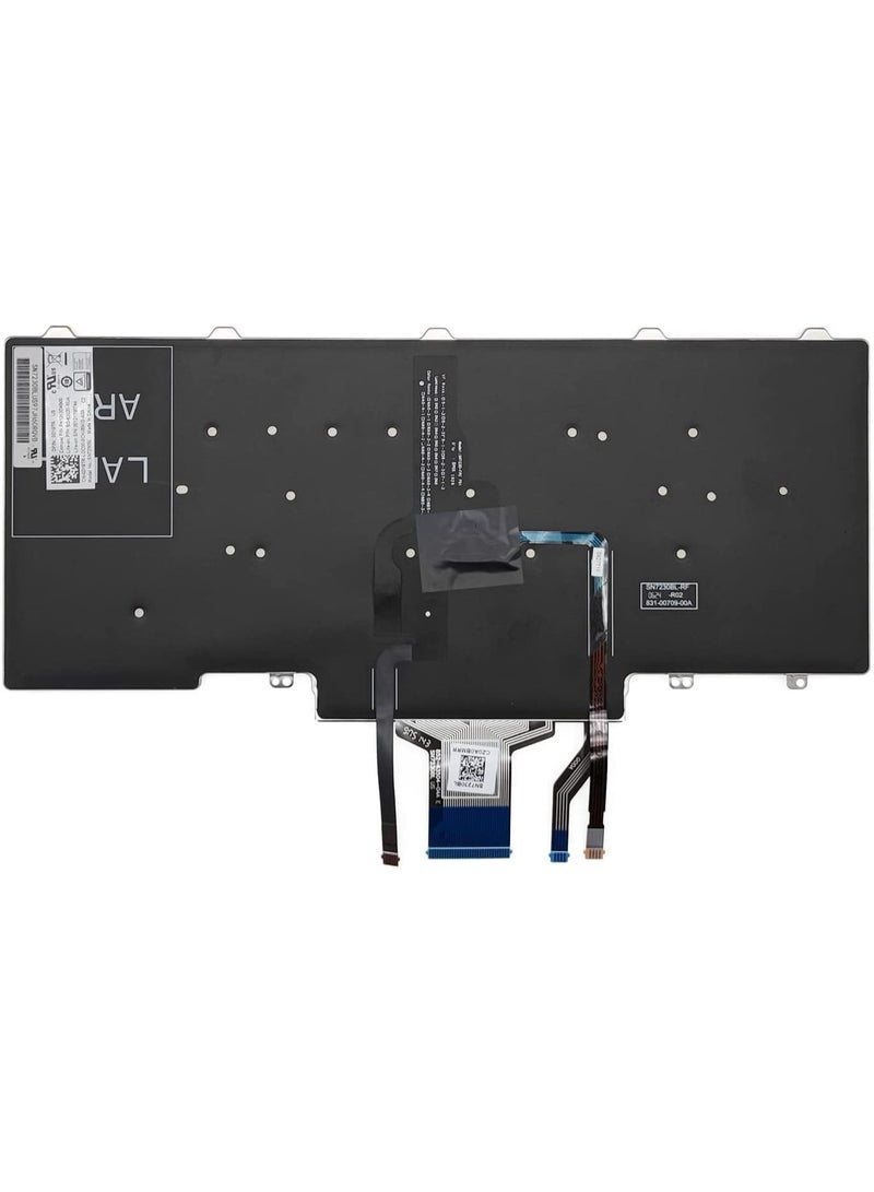 Dell Latitude E5450 E5470 E7450 E7470 7480 7490 5480 5488 Laptop Keyboard Replacement - US Layout, Black, Backlit - Image 5