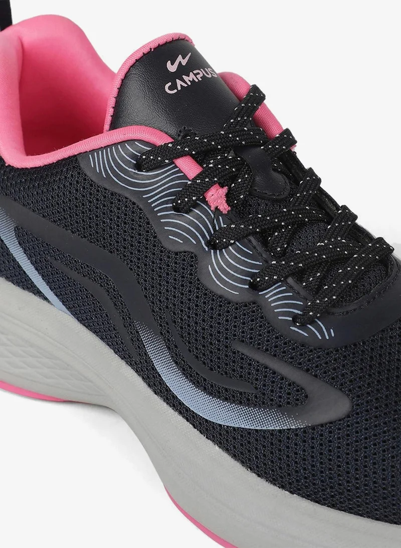 CAMPUS Navy/Pink Women’s Sporty Sneakers Shoes with Pink Accent– A Versatile Choice for Both Workout and Casual Style for Women | Best Price UAE