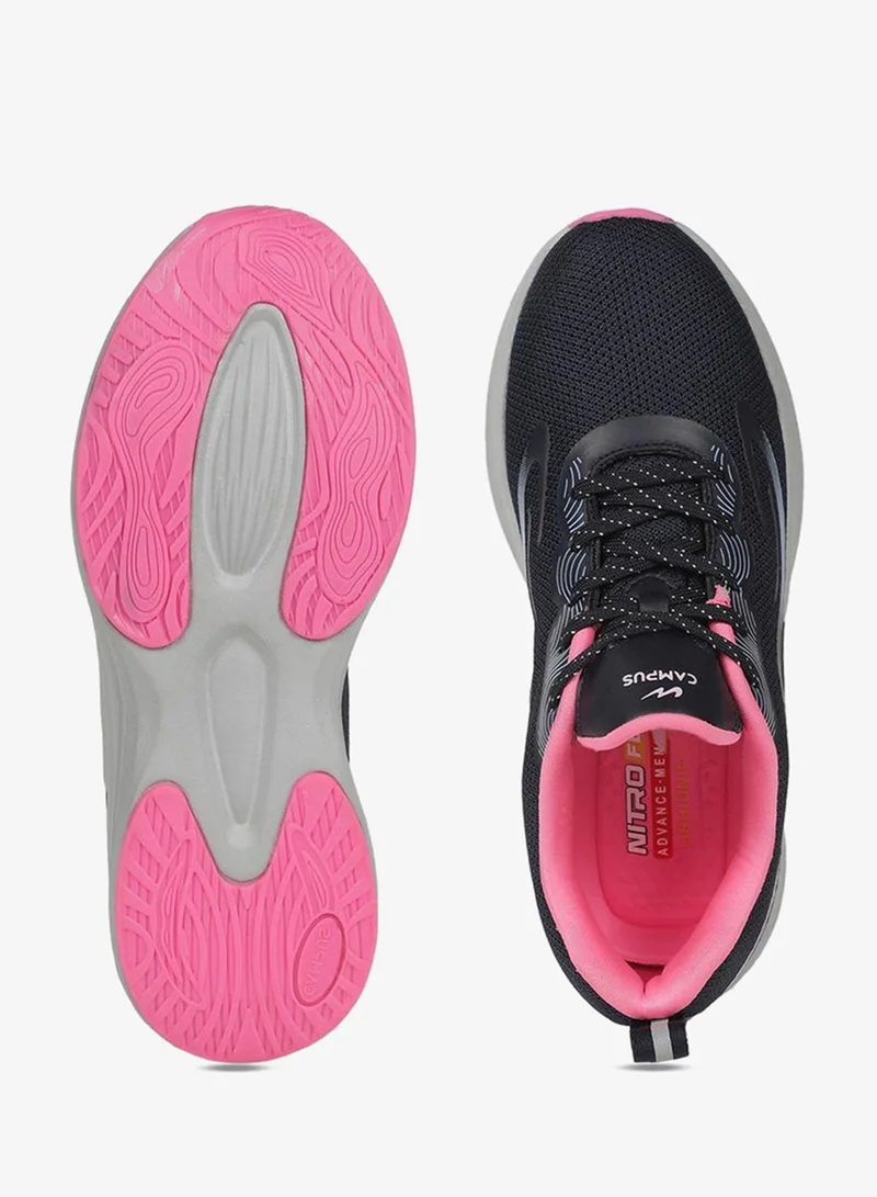 CAMPUS Navy/Pink Women’s Sporty Sneakers Shoes with Pink Accent– A Versatile Choice for Both Workout and Casual Style for Women | Best Price UAE