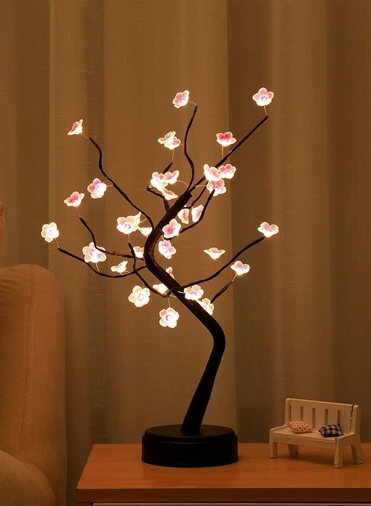 إنك بيرد INKBIRD سبيريت فيري لايت - شجرة إضاءة LED زخرفية للطاولة مزينة مسبقًا، تعمل بالبطارية أو عبر USB لتزيين حفلات الأعياد والديكور الداخلي (ضوء شجرة الكرز الوردي الدافئ)مصباح شجرة الجنية من Inkbird Spirit Fairy Light لتزيين سطح الطاولة بمصابيح LED مضاءة مسبقًا تعمل بالبطارية وUSB لتزيين حفلات الأعياد والديكور الداخلي (شجرة زهر الكرز الوردي الدافئ) - Image 2