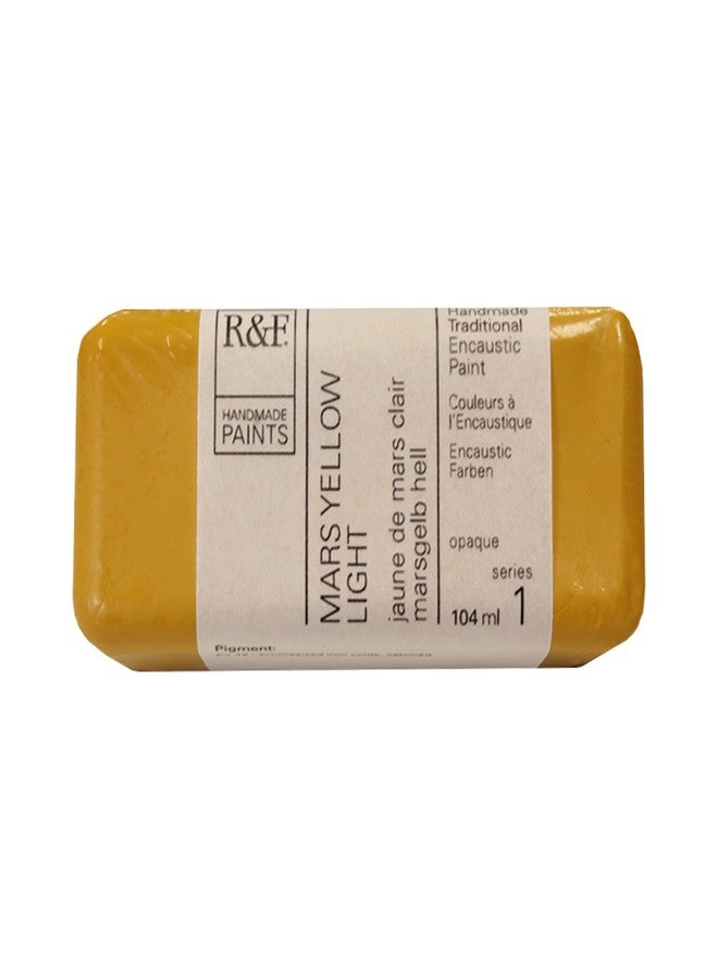 R&F Artist Encaustic Paint, Mars Yellow Light, 104 ml - Image 1