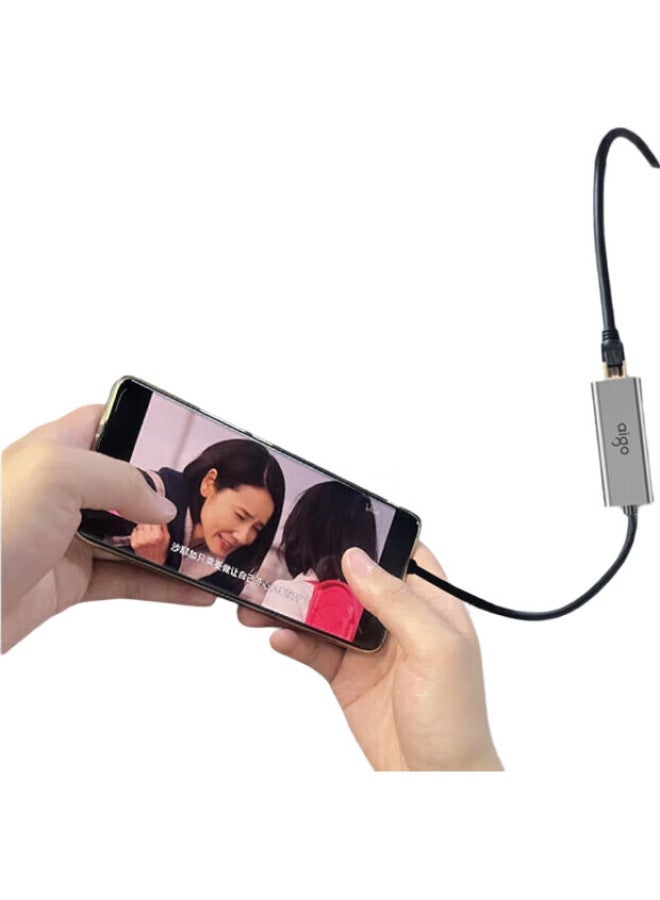 aigo Type-C To Rj45 Gigabit Ethernet Adapter, Network Cable Converter, Laptop Docking Station, Compatible With Lenovo, Xiaomi, Huawei, Apple, R02C (Metal) - Image 2