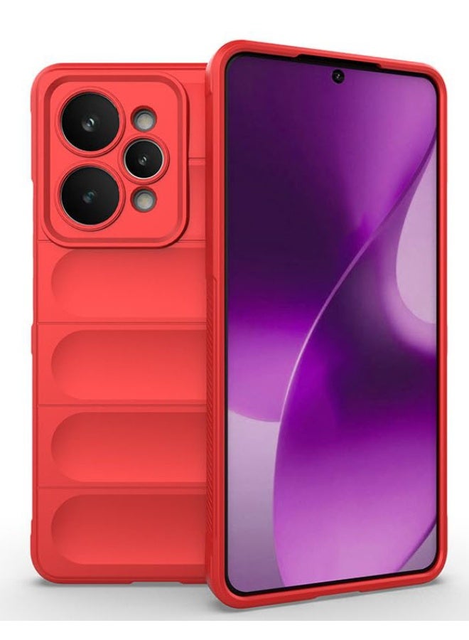 عام غطاء متوافق مع ريلمي 15 برو 5G، غلاف خلفي ناعم مرن من سيليكون TPU صديق للبشرة، مزود بوسائد هوائية ممتصة للصدمات، مضاد للسقوط والانزلاق، واقٍ من الصدمات.